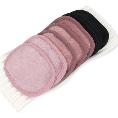7Pcs Makeup Remover Wipes Gradient, Machine Washable, Reusable Makeup Remover Tools for All Skin Types(Color5)
