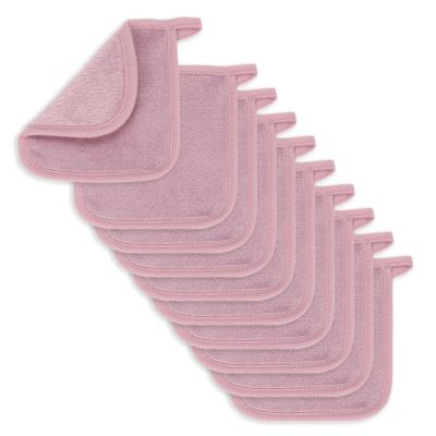 5/10Pcs Microfiber Face Cloths Reusable Makeup Remover Cloth Makeup Towels Face Deep Cleaning Pads Skincare Beauty Tools(Purple flower,10pcs)