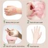 5/10Pcs Microfiber Face Cloths Reusable Makeup Remover Cloth Makeup Towels Face Deep Cleaning Pads Skincare Beauty Tools(Purple flower,10pcs) view 4