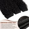 Burmese 3 Bundles Premium Raw 100% Human Hair Water Wave 22 24 26Inch High Rate 15A Unprocessed No Stray Short Hair Extensions Triple Lifespan Excellent Fullness Extra Thick From Top to End Black view 4
