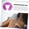BCOATH Reusable Silicone Face Down U Shape Pillow Cushion for Spa Salon Massage Comfortable Neck Head Rest Washable Silicone Pad for Travel Home Office view 3