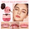 10 PCS Bee Lip Balm Honey Pot, Strawberry, Watermelon, Apple Lime, Cherry, Mint, Coconut, Aloe, Grapes & Peach Flavors, Honey Lip Balm Bulk, Moisturizing Lip Mask Overnight, Reduce Lip Lines view 3
