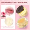 10 PCS Bee Lip Balm Honey Pot, Strawberry, Watermelon, Apple Lime, Cherry, Mint, Coconut, Aloe, Grapes & Peach Flavors, Honey Lip Balm Bulk, Moisturizing Lip Mask Overnight, Reduce Lip Lines view 4