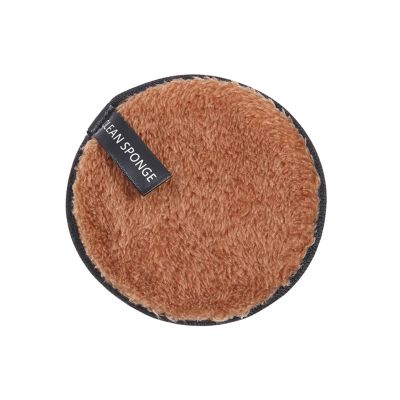 1/3pcs Reusable Discs Makeup Remover Wipe Cotton Pads Microfiber Makeup Face Towel Cloth Washable Sponge Skin Care Cleaning(Brown)