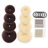 Beaupretty Donut Hair Bun Maker with Soft Sponge Holders U Shaped Pins and Elastic Hair Ties for Women for Quick Messy and Formal Updos view 1
