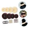 Beaupretty Donut Hair Bun Maker with Soft Sponge Holders U Shaped Pins and Elastic Hair Ties for Women for Quick Messy and Formal Updos view 3
