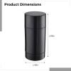 10-Pack Black Deodorant Stick Tubes, Empty Twist-Up Containers With Caps, 2.65 Oz Oval Push-Up Bottles, Ideal For Diy Cosmetics And Homemade Deodorants view 4