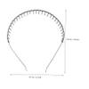 FOMIYES 6pcs Unisex Metal Wavy Hair Bands with Teeth Comb Design Lightweight Headbands for Men Women Boys Hair Styling Accessories view 2