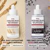KOEC 2pcs Rice Exfoliating Ampoule Duo,Black & White Rice Peel Shot Glow Rice Ampoule Set,Face Pore Minimizing & Gentle Peel & Deep Hydration view 2