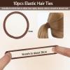 Bun Maker and Hair Nets Set, Invisible Hair Nets 30PCS with U Shaped Bobby Pins 40PCS & 10pcs Elastic Hairs Bands Brown Invisible Hairs Bun Net Set for Ballet Buns, Sleeping, Women and Wig view 4