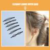 120pcs Black Hair Clips Barrettes Metal Bobby Pins Geometric Hair Pins Headwear Hairpins for Women Girls Wedding Side Bangs Crafts Accessories Daily Use and Travel view 3