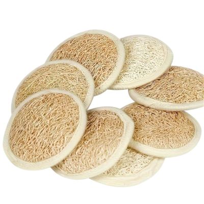 3PCS Loofah Glove Face Wash Cleaning Towel Exfoliating Sponge Deep Cleansing Makeup Remover Facial Cleansing Pad