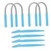 Baluue 4pcs Facial Hair Epilator and Eyebrow Trimmer Set with Non Slip Handle Spring Design for Precise Hair Removal and Smooth Skin Care for Women view 1