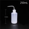 10pcs/pack 250ml Clear Plastic Blow Wash Bottle Tattoo Cleaning Squeegee Lab Measurement Bottle view 2