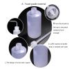 10pcs/pack 250ml Clear Plastic Blow Wash Bottle Tattoo Cleaning Squeegee Lab Measurement Bottle view 4