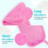 6pcs Long Bandage Makeup Remover Wipes Machine Washable Reusable for All Skin Types(Pink) view 3