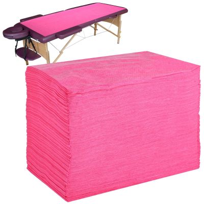 100 Count Non-Woven Disposable Bed Sheets For Spa And Massage Treatment, Soft Fabric Covers For Hotels, 70.9 X 31.5