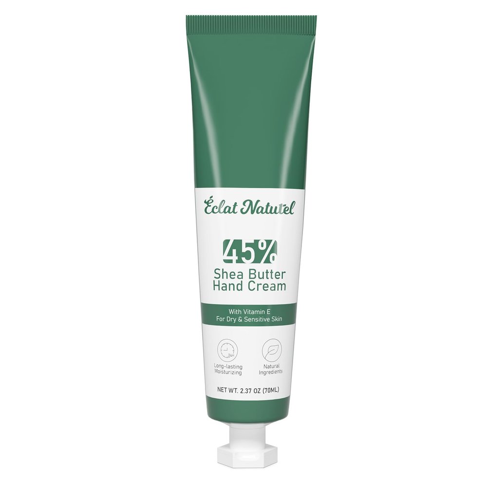 CLAT NATUREL Shea Butter Hand Cream, Dry Hands Lotion with Vitamin E & 45% Shea Butter, Hand Lotion for Dry Skin Deep Hydrating, 2.37 Fl Oz (Pack of 72)
