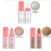 3Color Glitter Powder Highlighter Makeup, Body Brightens the Natural Three-Dimensional Face Blusher Fairy Highlight Patting Powder (02Pink) view 2