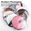 4pcs Reusable Discs Makeup Remover Pads Microfiber Cloth Face Cleansing Towel Skin Care Washable Sponges Puff Clean Cosmetic(Style7) view 3