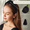 Knot Headband  Soft Knotted Headband for Women, Wide Fashion Hairbands for Women for Everyday Wear, Party, Workout, and Gifts (Black) view 3