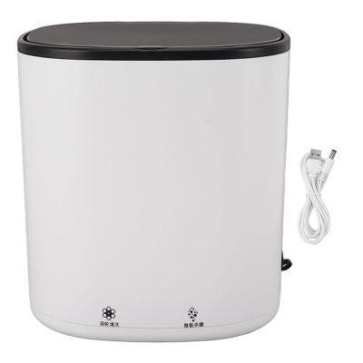 Automatic Cosmetic Brush Cleaner Machine Electric Makeup Brush Cleaner 2 in 1 USB Powered 4.5L Mini Washer 12V for Travel Home Use ABS Material 20x20x21cm