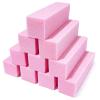 10 Pcs Nail Buffer Block, Professional 120 Grit Nail Sanding Blocks for Natural Acrylic Nails, Nail Buffer Blacks Manicure Pedicure Tools for Gel Nails Salon Home Use (Pink) view 1