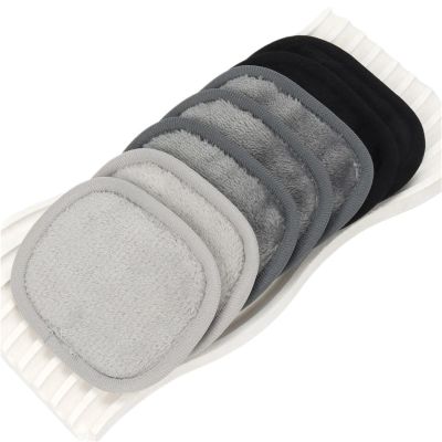 7Pcs Makeup Remover Wipes Gradient, Machine Washable, Reusable Makeup Remover Tools for All Skin Types(Color3)