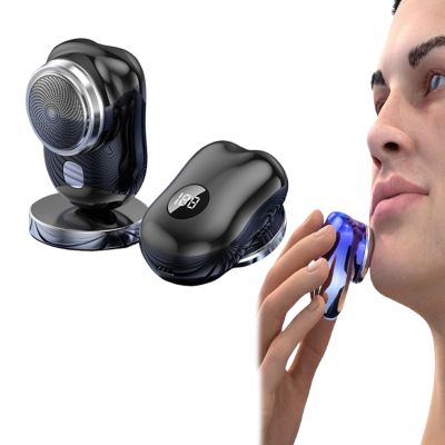Letoseo Shaver, Letoseo Mini Razor, 2025 New Upgrade Pocket Shaver USB Mini Shavers, Waterproof Travel Electric Razor, with LED Display, for Travel Office Business Trip (Black)