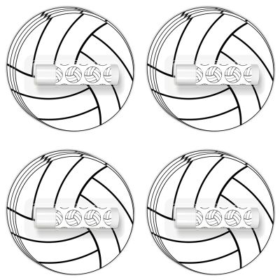 24 Pack Volleyball Lip Balm for Volleyball Theme Party Bulk Gifts,Beeswax Moisturizing Lip balm,Vanilla Flavor Plumping Chapstick for Volleyball Cheerleader Team Girls kids Men Women Sports Lovers