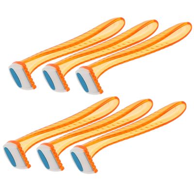 Baluue 6Pcs Women Hair Removal Razor for Legs Arms and Intimate Areas Smooth Precise Trimmer with Safe Blades Portable Lightweight Design for Easy Use and Replacement Random Color