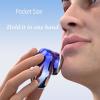 Letoseo Shaver, Letoseo Mini Razor, 2025 New Upgrade Pocket Shaver USB Mini Shavers, Waterproof Travel Electric Razor, with LED Display, for Travel Office Business Trip (Blue) view 3