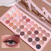 40 Color Nude Neutral Eyeshadow Palette, Matte and Shimmer with Glitter Accents for Pink Brown and Black Eyeshadow Effects, Long Wearing and Blendable Powder, Cool and Warm Tones for Daily Makeup view 3