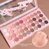 40 Color Nude Neutral Eyeshadow Palette, Matte and Shimmer with Glitter Accents for Pink Brown and Black Eyeshadow Effects, Long Wearing and Blendable Powder, Cool and Warm Tones for Daily Makeup view 4