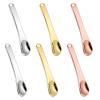 6 Pieces Mask facial Reusable Scoop, Mini Metal Makeup Spatula, Metal Cosmetic Skincare Spatula for Cream, Moisturizers, Lotions, Foundation view 1