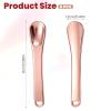 6 Pieces Mask facial Reusable Scoop, Mini Metal Makeup Spatula, Metal Cosmetic Skincare Spatula for Cream, Moisturizers, Lotions, Foundation view 2