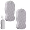 2 Pieces Exfoliate Bath Sponge, Shower Sponge Dead Skin Remover, Soft Bath Sponges 3D Body Scrubber, Remove Dead Skin and Impurities from Body - Great for Adults and Children view 1