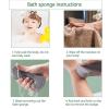 2 Pieces Exfoliate Bath Sponge, Shower Sponge Dead Skin Remover, Soft Bath Sponges 3D Body Scrubber, Remove Dead Skin and Impurities from Body - Great for Adults and Children view 3