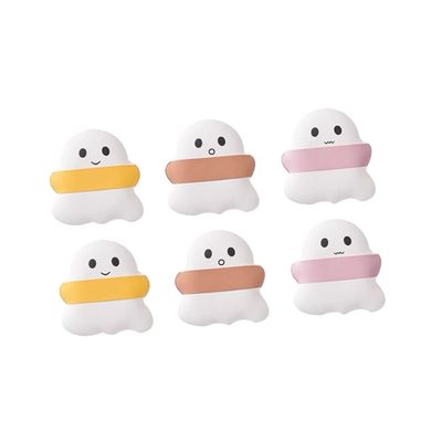 Baluue 6Pcs Cosmetic Cushion Powder Puff for Women Soft Facial Powder Sponge for Wet and Dry Use Non Sticky Makeup Blending Tool Includes Pink Yellow and Nude Colors