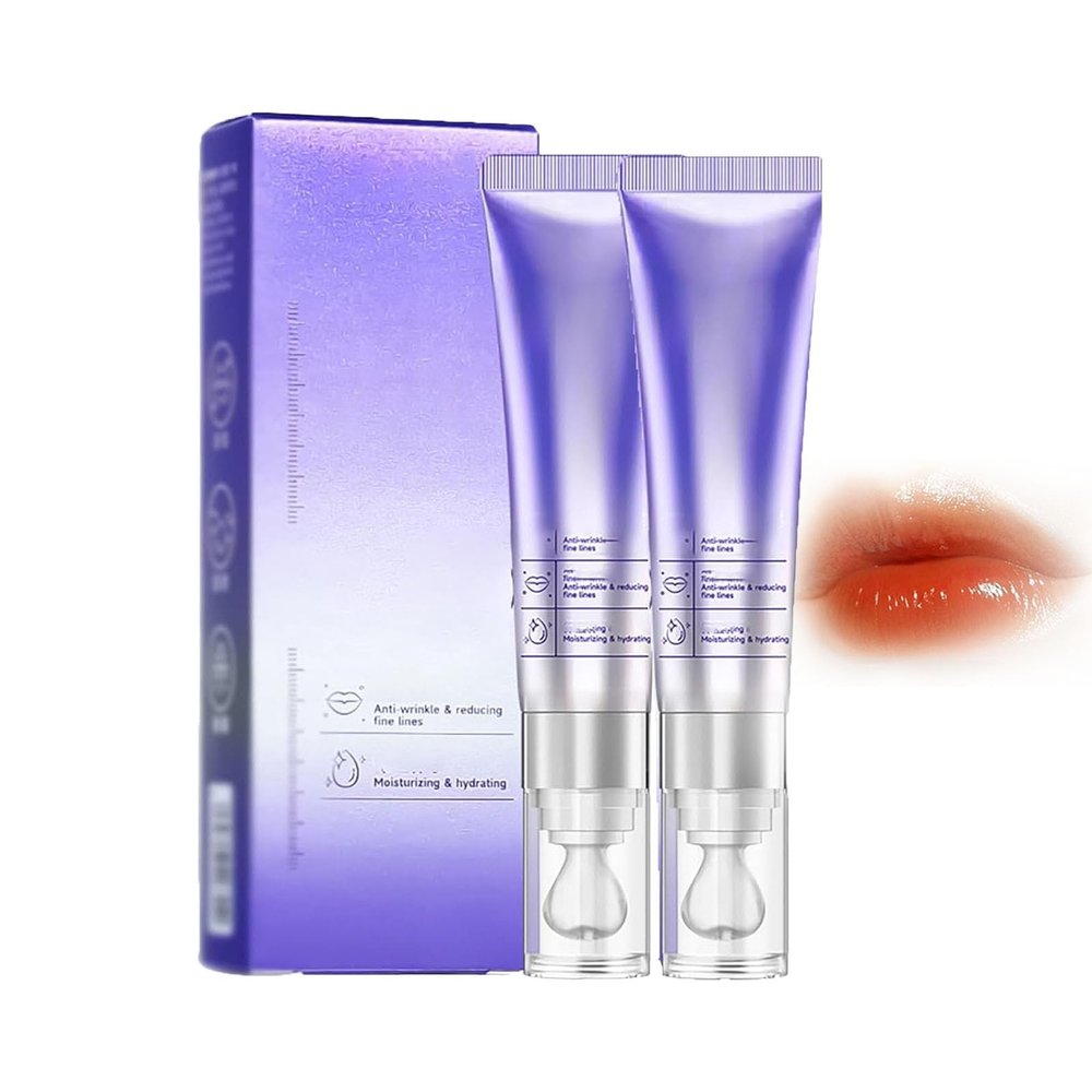 Plumping & Anti-Wrinkle Hydrating Lip Serum, 2pcs Color-changing Lip Plumper Serum (Lips Care Serums) (Glossy Mask Plumping Hydrating) Increase Lips Elasticity (01#)