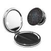 Small Pocket Compact Mirror 1x/2x Magnifying Pu Leather Makeup Mirrors Math Formula Portable Pocket Mirror for Women Girls view 1