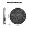 Small Pocket Compact Mirror 1x/2x Magnifying Pu Leather Makeup Mirrors Math Formula Portable Pocket Mirror for Women Girls view 3