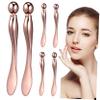 Baluue 6 Pcs Rose Gold Eye Cream Applicator with Metal Roller Ball Precise Flat Tip Spatulas for Facial Massage and Skincare Compact Portable Tools for Eye Cream Application and Skin view 1