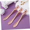 Baluue 6 Pcs Rose Gold Eye Cream Applicator with Metal Roller Ball Precise Flat Tip Spatulas for Facial Massage and Skincare Compact Portable Tools for Eye Cream Application and Skin view 3