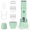 Zivelier 3-in-1 Electric Razor IPX7 Waterproof Bikini Trimmer Wet & Dry Use Painless Personal Trimmer Groomer for Ladies Face Body Legs Bikini Public Hairs Electric Lady Shaver with Replaceable Heads view 1