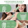 Zivelier 3-in-1 Electric Razor IPX7 Waterproof Bikini Trimmer Wet & Dry Use Painless Personal Trimmer Groomer for Ladies Face Body Legs Bikini Public Hairs Electric Lady Shaver with Replaceable Heads view 2