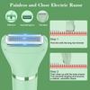 Zivelier 3-in-1 Electric Razor IPX7 Waterproof Bikini Trimmer Wet & Dry Use Painless Personal Trimmer Groomer for Ladies Face Body Legs Bikini Public Hairs Electric Lady Shaver with Replaceable Heads view 4