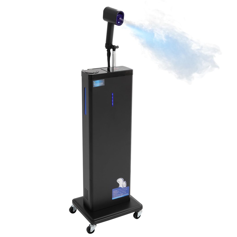 BQDRTMZ Nano Hair Steamer 1300W 110V Electric Steamer for Hair Standing Hair Therapy & Face Steamer with 9 Level Mist Volume Nano Hair Steamer Sprayer for Hair Care, Hair Repair