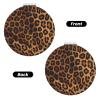 Small Pocket Compact Mirror 1x/2x Magnifying Pu Leather Makeup Mirrors Cool Cheetah Leopard Portable Pocket Mirror for Women Girls view 2