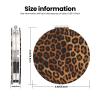 Small Pocket Compact Mirror 1x/2x Magnifying Pu Leather Makeup Mirrors Cool Cheetah Leopard Portable Pocket Mirror for Women Girls view 3